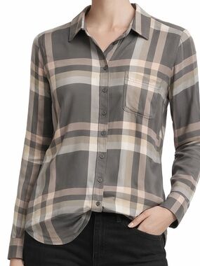 Lucky Brand Plaid Button Down Shirt
